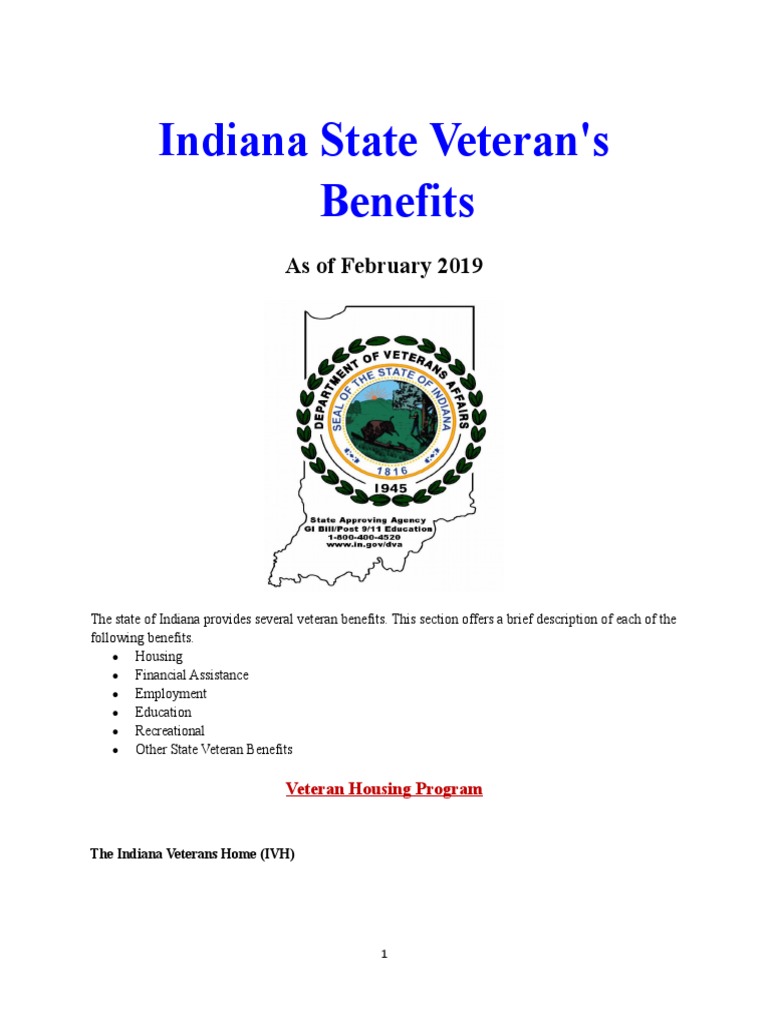 Vet State Benefits in 2019 PDF Tax Exemption Tax Deduction