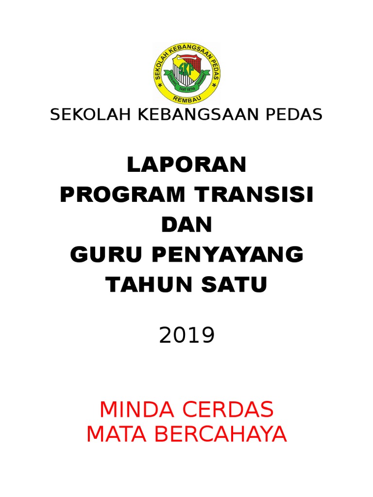 Kertas Kerja Transisi Tahun 1 2019 | PDF