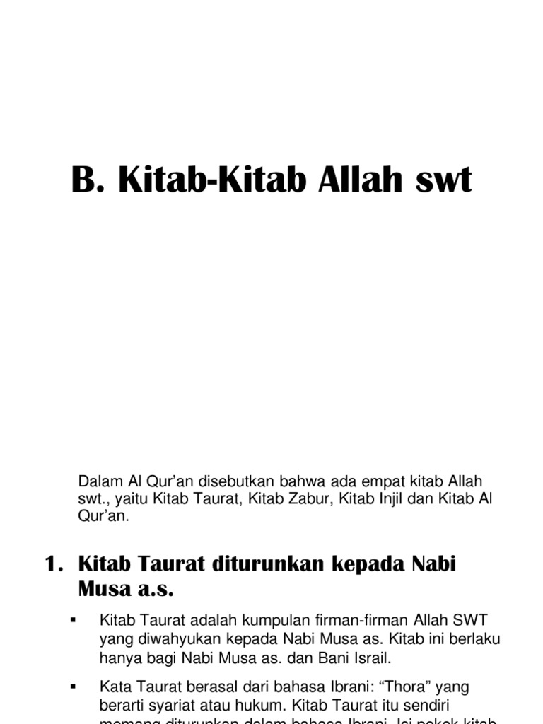 Kitab Zabur Taurat Pdf