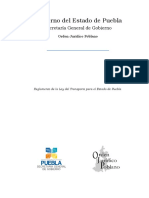 REGLAMENTO LEY Del Transporte PDF
