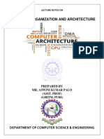 Computer Organization and Architecture: Department of Computer Science & Engineering