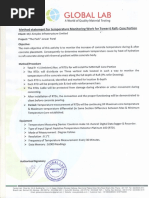 Method Statement T-6 Raft Temperature Monitoring