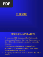Cursors in Oracle