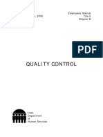 Quality Control: Employees' Manual Revised October 16, 2009 Title 5 Chapter D