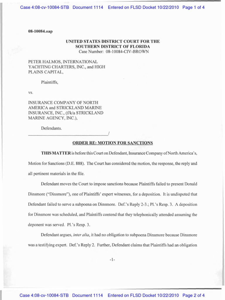Expert Subpoena Order | PDF | Deposition (Law) | Subpoena