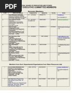 List of Executive Committee Members