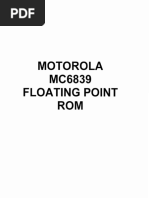 MC6839 Floating-Point ROM Manual PDF