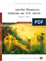 Pierre-Cyrille Hautcoeur, Georges Gallais-Hamonno, Zheng Kang, Carine Romey, Collectif - Le Marche Financier Francais Au XIXe Siecle - Tome 1 PDF