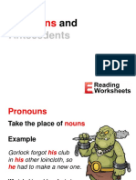 Pronouns and Antecedents