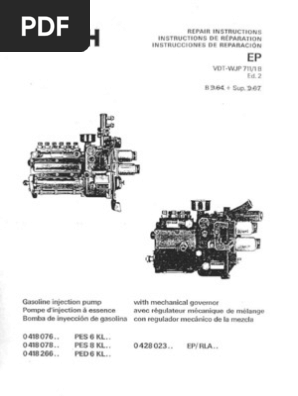 Bosch Mfi Repair Manual