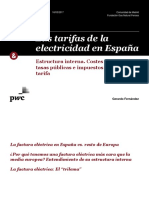 Gerardo Fernández 170315 - Las Tarifas de La Energía Eléctrica en España - Vdef PDF