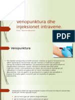Venopunktura Dhe Injeksionet Intravene.: Punoi: Mbarime Bajraktari