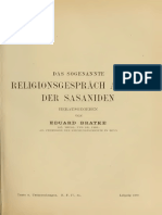 Das Sogennnate Religionsgespräch Am Hof Der Sasaniden PDF