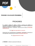 Pronome e Colocação Pronominal