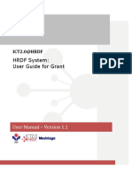HRDF System: User Guide For Grant