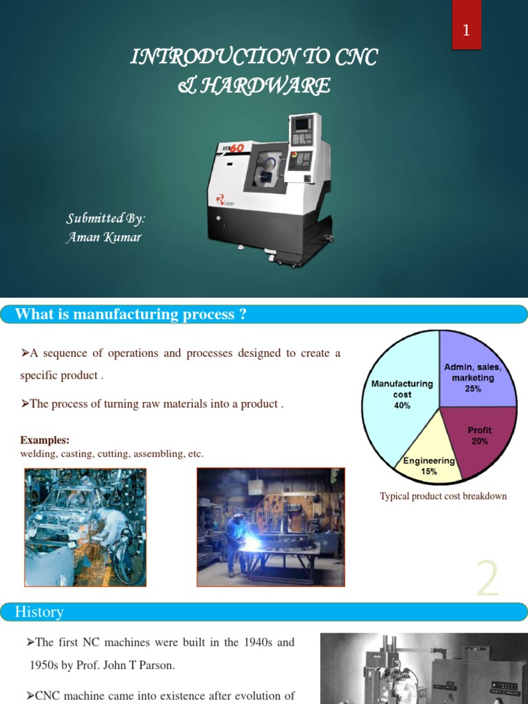 Introduction To CNC & Hardware | PDF | Numerical Control | Machining