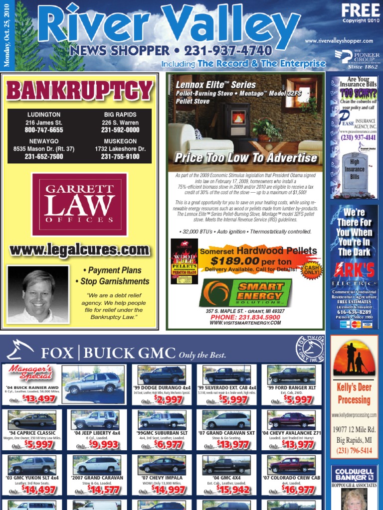 River Valley News Shopper, October 25, 2010 Four Wheel Drive Car