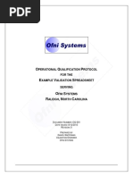 Operational Qualification Template