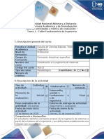 Guía de actividades y rúbrica de evaluación - Tarea 1 - Taller fundamentos de ingeniería.docx