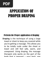 Massage Draping Techniques Explained | PDF