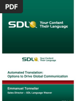 Download SDL Intelligent Machine Translation by SDL SN40082027 doc pdf