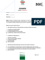 Examen  y Respuesta de ISO 9001-2015. V1.0