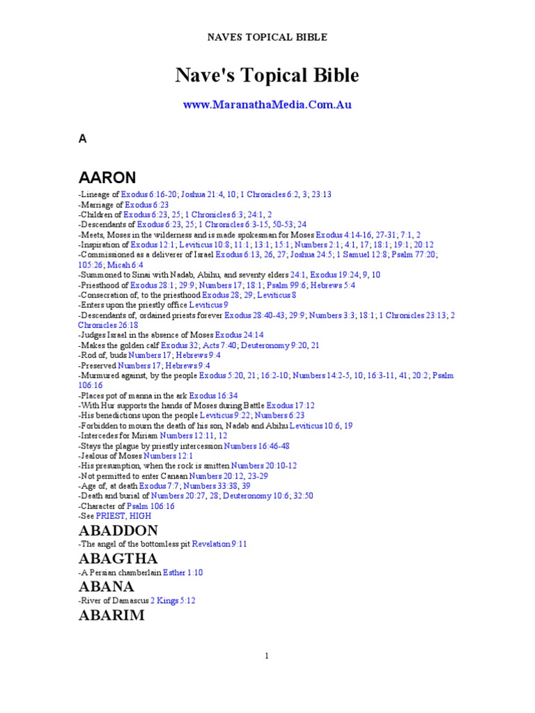 NAVE S TOPICAL BIBLE PDF intelligence overview