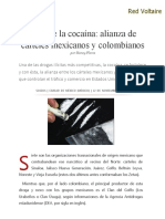 Ruta de La Cocaína_ Alianza de Cárteles Mexicanos y Colombianos, Por Nancy Flores
