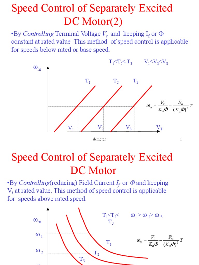 Speed Control of Separately Excited DC Motor | PDF | Science & Mathematics