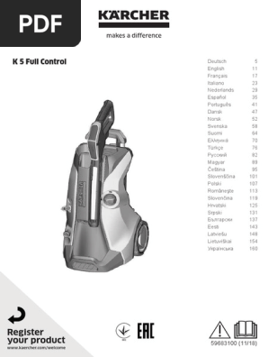 Kärcher K5 Full Control 1.324-500.0 | PDF