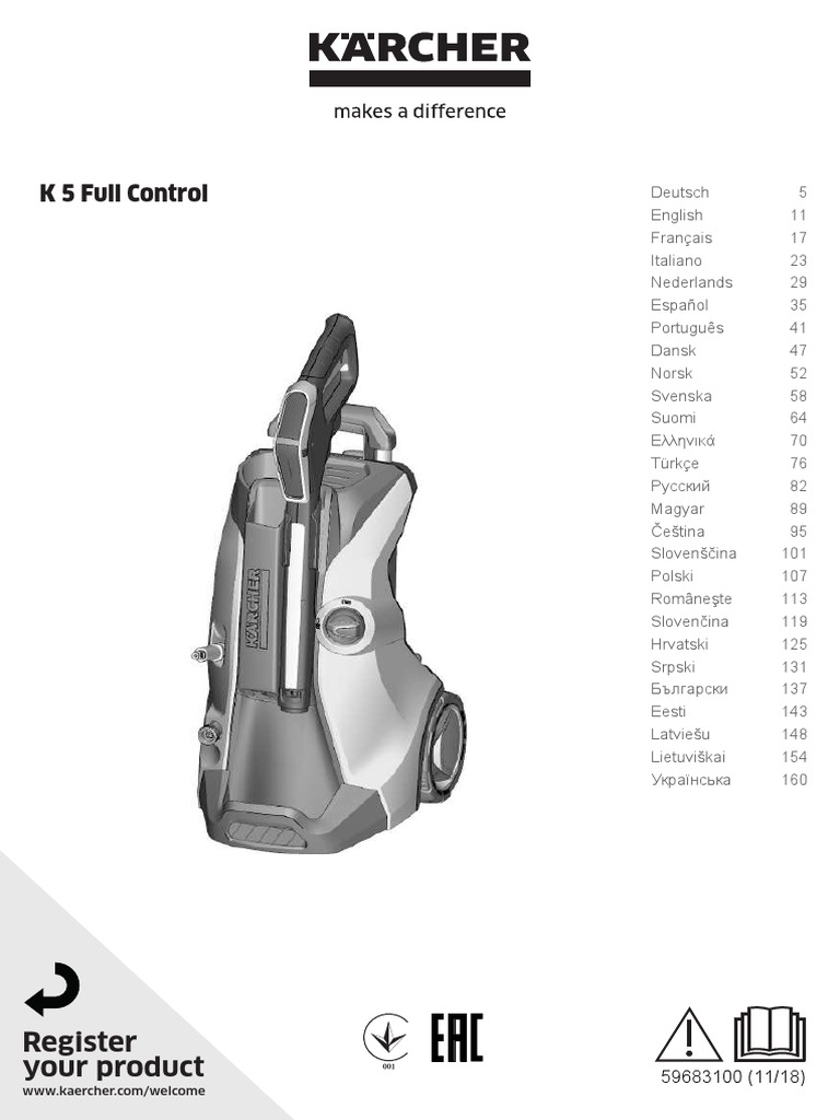 Kärcher K5 Full Control 1.324-500.0 | PDF