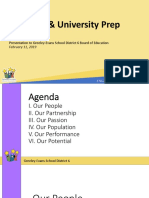 District 6 & University Prep: Presentation To Greeley-Evans School District 6 Board of Education