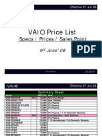 Download Sony Vaio Price List by jucks85 SN4008288 doc pdf