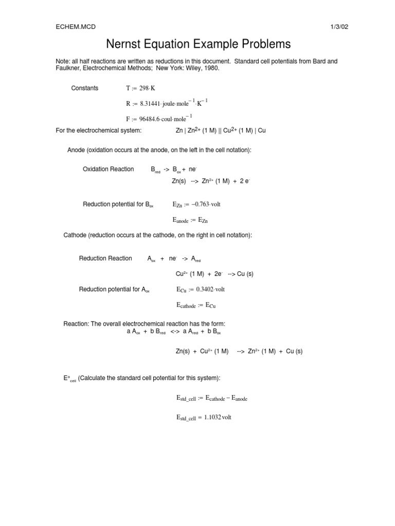 Echem  Electrochemistry  Redox