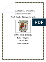 Reglamento Prof. Carlos Gómez Cornejo 2019