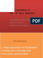 Life of Slum Dwellers