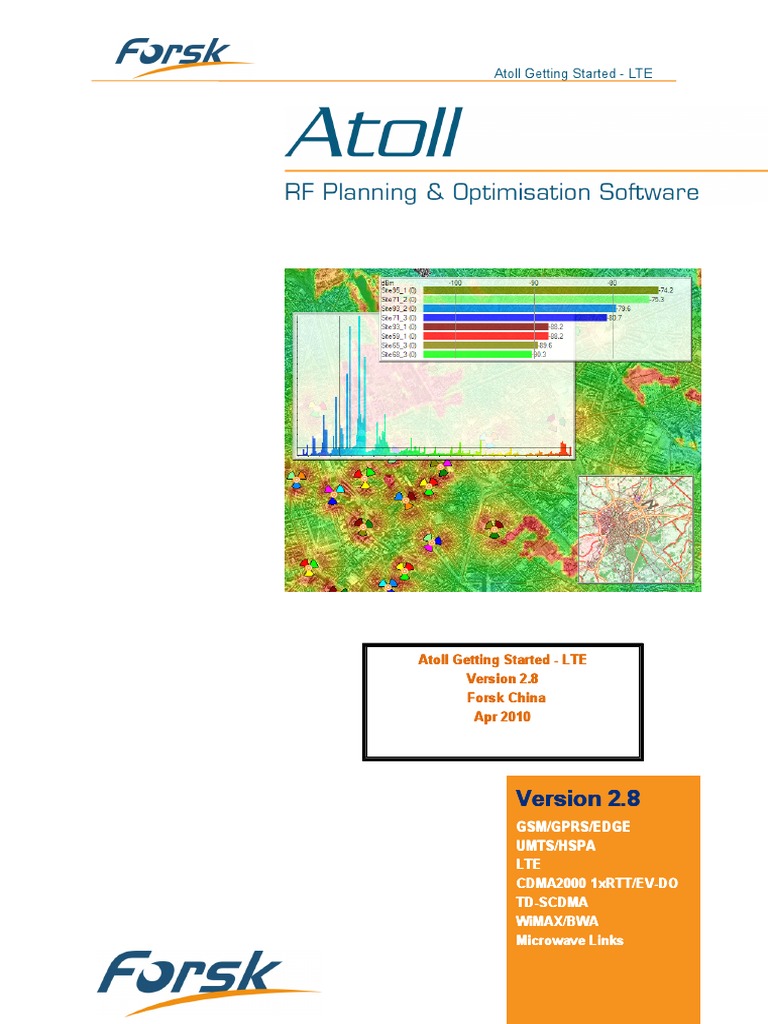 Atoll Getting Started LTE 282 EN PDF | PDF | Microsoft Excel | Latitude