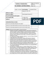 Informe de Auditoria - Ambiental