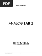 User Manual: Arturia Analog Lab 2 Manual