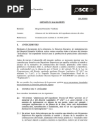 Deficiencias expediente técnico obras