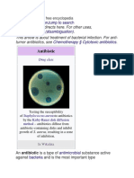 Antibiotic: Antibacterial (Disambiguation) Chemotherapy Cytotoxic Antibiotics