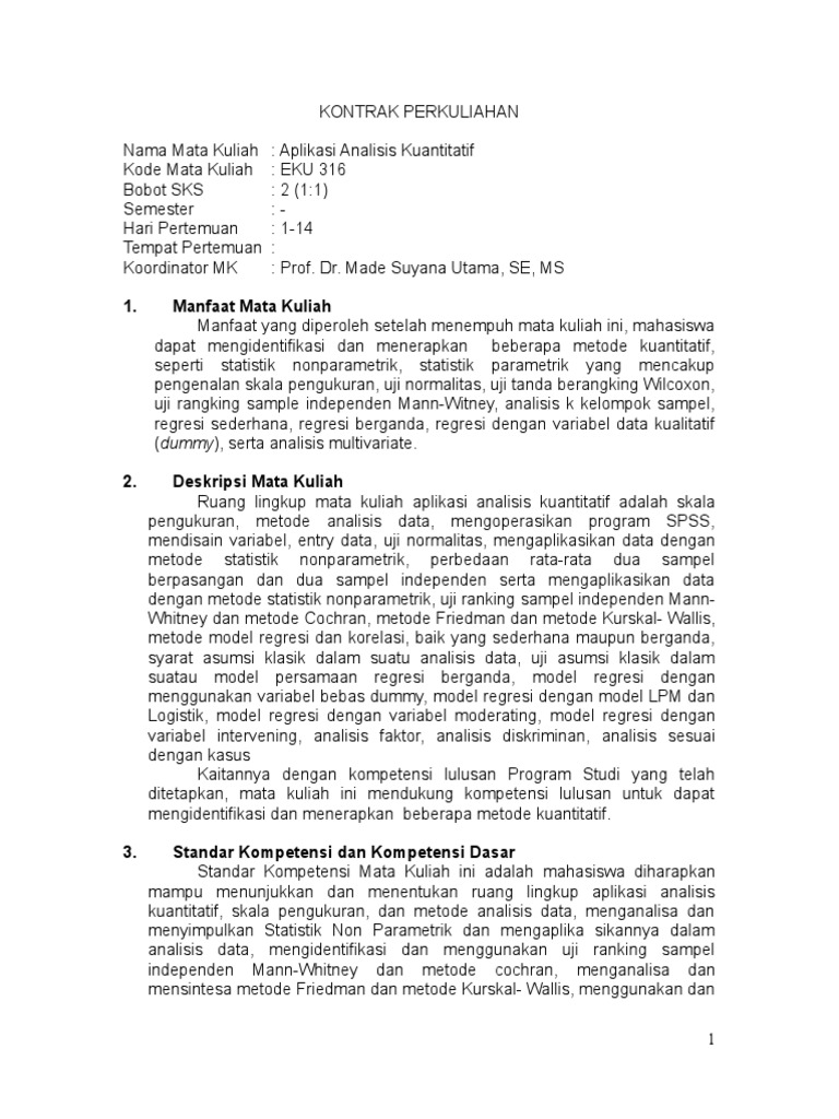 Aplikasi Analisis Kuantitatif Eku 316 Pdf