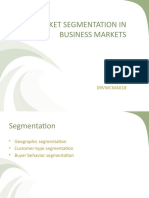 Market Segmentation in Business Markets