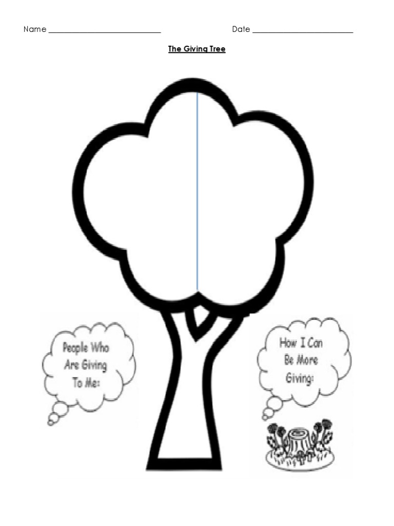The Giving Tree Activity PDF