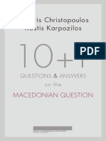 10+1 Questions and Answers On The Macedonian Question