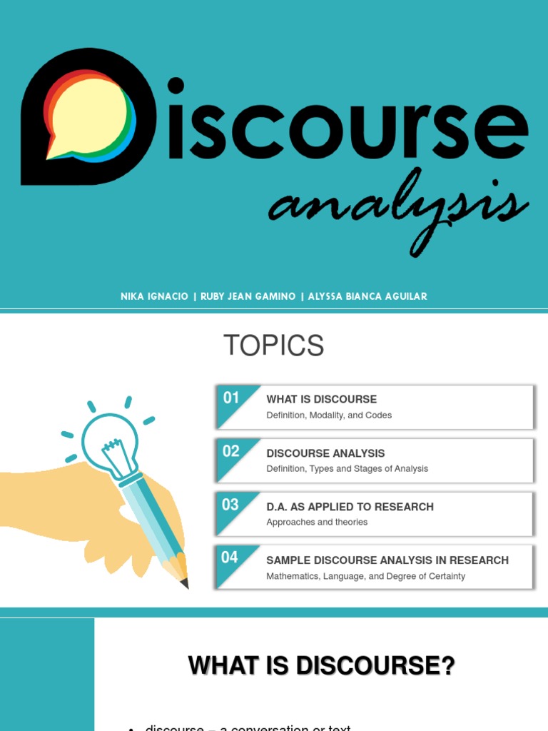 Discourse Analysis in Research Methods | PDF | Multilingualism | Analysis
