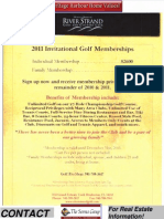 Heritage Harbour, Bradenton, River Strand, Golf Membership, Information, 2011