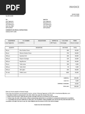 Sales Invoice