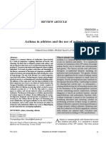 Asthma in Athletes and The Use of Asthma Treatment: Review Article