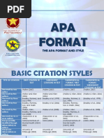 Apa Format and Style